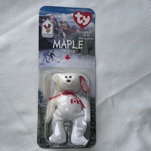Ty Teenie Beanie Baby Maple the Bear 1999 McDonalds RMHC Canada Sealed New